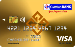 GBL VISA DEBIT CARD FACE – Guardian Bank